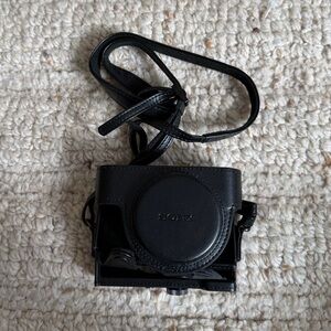Sony Black Leather Camera Case